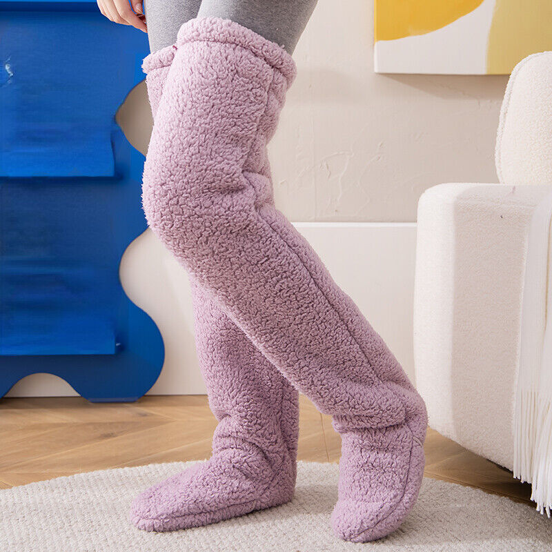 FuzzyFeet-Socks That Go the Extra Mile in Comfort Cozy Sock Slippers