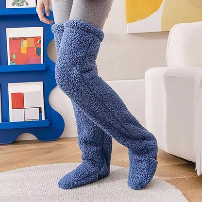 FuzzyFeet-Socks That Go the Extra Mile in Comfort Cozy Sock Slippers