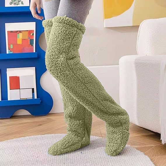 FuzzyFeet-Socks That Go the Extra Mile in Comfort Cozy Sock Slippers