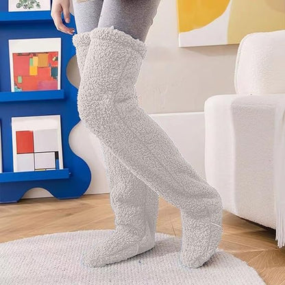 FuzzyFeet-Socks That Go the Extra Mile in Comfort Cozy Sock Slippers